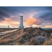 Puzzle Ravensburger Faro Akranes, Islandia de 1500 Piezas