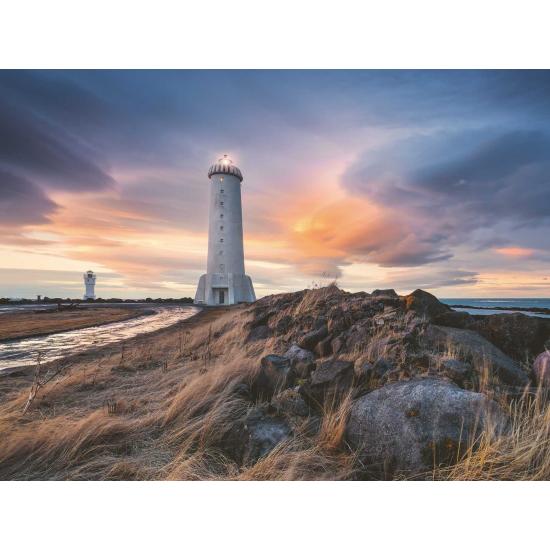 Puzzle Ravensburger Faro Akranes, Islandia de 1500 Piezas