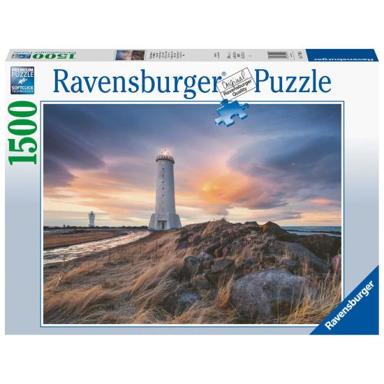Puzzle Ravensburger Faro Akranes, Islandia de 1500 Piezas