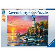 Puzzle Ravensburger Faro al Atardecer de 500 Piezas