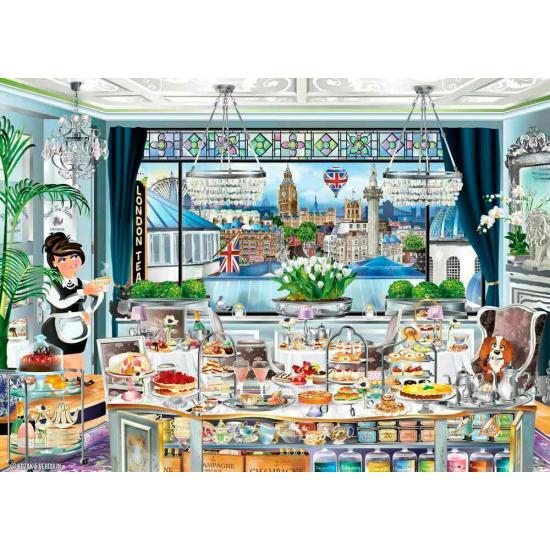 Puzzle Ravensburger Fiesta del Té en Londres 1000 Piezas Puzzle Ravensburger Fiesta del Té en Londres 1000 Piezas