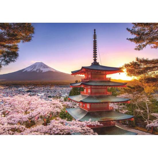 Puzzle Ravensburger Flores de Cerezo del Monte Fuji de 1000 Pie Puzzle Ravensburger Flores de Cerezo del Monte Fuji de 1000 Pie