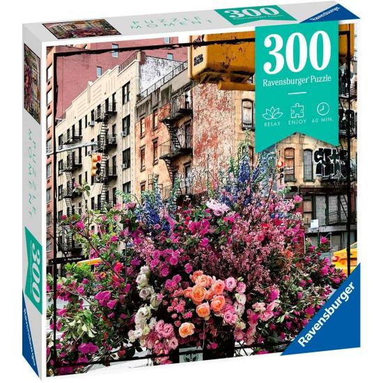 Puzzle Ravensburger Flores en Nueva York de 300 Piezas Puzzle Ravensburger Flores en Nueva York de 300 Piezas
