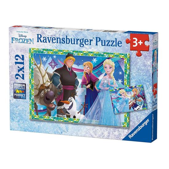 Puzzle Ravensburger Frozen de 2x12 Piezas