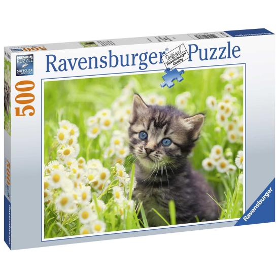 Puzzle Ravensburger Gatito en el Prado de 500 Piezas Puzzle Ravensburger Gatito en el Prado de 500 Piezas