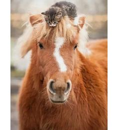 Puzzle Ravensburger Gatito Pequeño Jinete de 500 Piezas