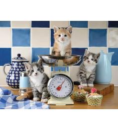 Puzzle Ravensburger Gatitos En La Cocina de 1500 Piezas