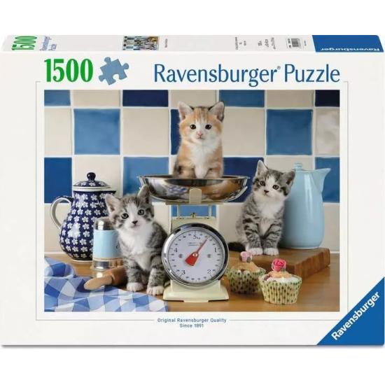 Puzzle Ravensburger Gatitos En La Cocina de 1500 Piezas