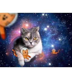 Puzzle Ravensburger Gato en el Espacio de 1500 Piezas