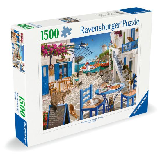 Puzzle Ravensburger Gatos de Mykonos 1500 Pzs Puzzle Ravensburger Gatos de Mykonos 1500 Pzs