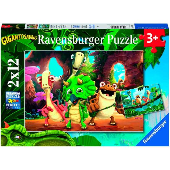 Puzzle Ravensburger Gigantosaurus de 2x12 Piezas Puzzle Ravensburger Gigantosaurus de 2x12 Piezas