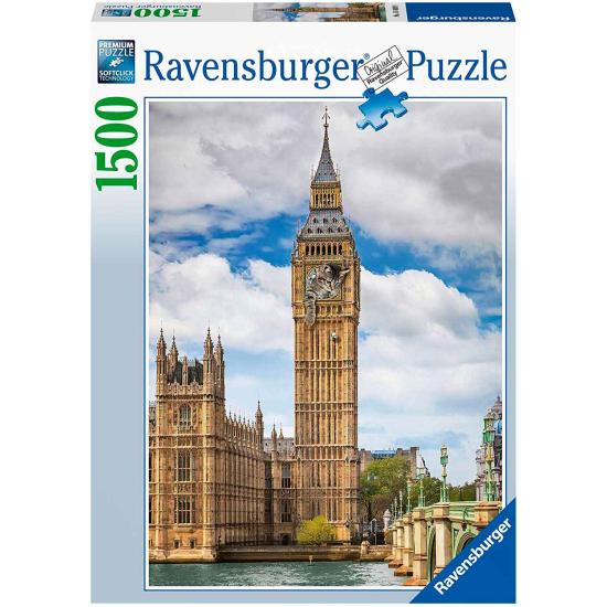 Puzzle Ravensburger Gracioso Gato en el Big Ben de 1500 Pzs