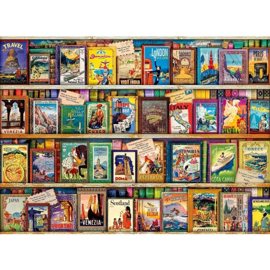 Puzzle Ravensburger Guías De Viajes Vintage de 500 Piezas