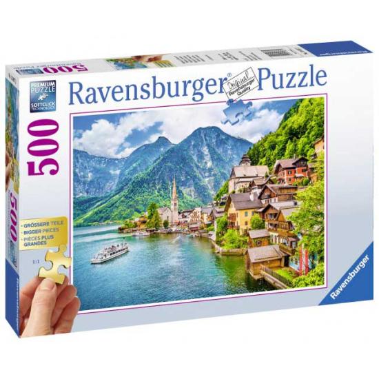 Puzzle Ravensburger Hallstatt, Austria de 500 Piezas XXL Puzzle Ravensburger Hallstatt, Austria de 500 Piezas XXL