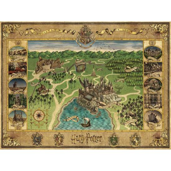Puzzle Ravensburger Harry Potter Mapa de Hogwarts de 1500 Pzs