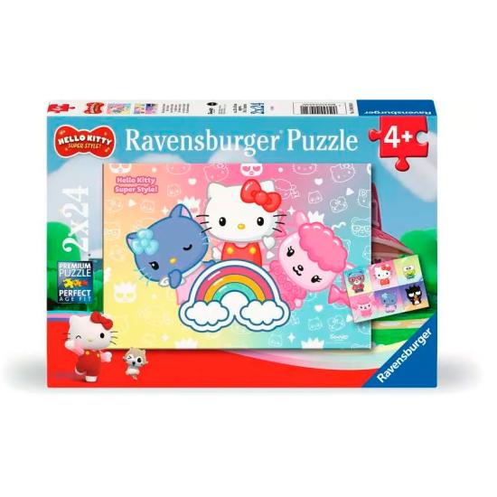 Puzzle Ravensburger Hello Kitty de 2x24 Piezas