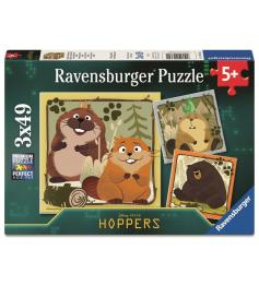 Puzzle Ravensburger Hoppers de 3x49 Piezas