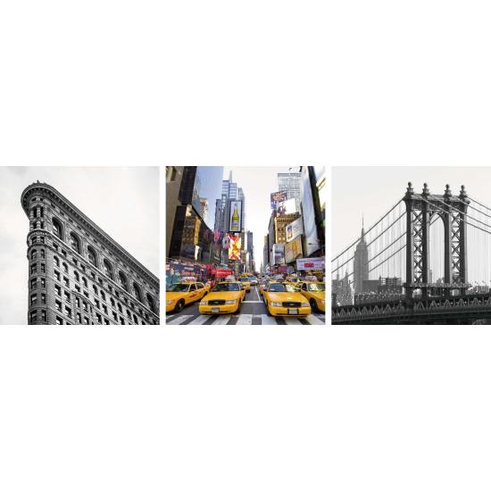 Puzzle Ravensburger Impresiones de Nueva York 3 x 500 Piezas