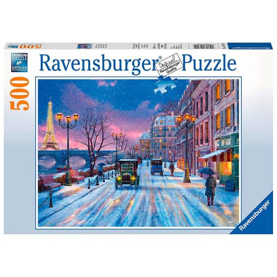 Puzzle Ravensburger Invierno en París de 500 Piezas