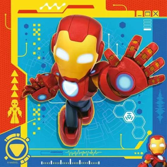 Puzzle Ravensburger Iron Man Awesome Friends de 3x49 Piezas