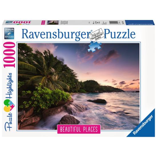 Puzzle Ravensburger Isla de Praslin en Seychelles de 1000 Pieza Puzzle Ravensburger Isla de Praslin en Seychelles de 1000 Pieza