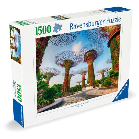 Puzzle Ravensburger Jardín junto a la Bahía de Singapur 1500 Pzs