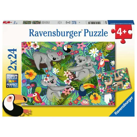 Puzzle Ravensburger Koalas y Perezosos de 2x24 Piezas Puzzle Ravensburger Koalas y Perezosos de 2x24 Piezas
