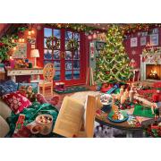 Puzzle Ravensburger La Cabaña de Navidad de 1000 Piezas