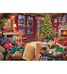 Puzzle Ravensburger La Cabaña de Navidad de 1000 Piezas