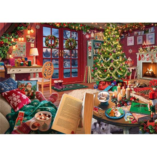 Puzzle Ravensburger La Cabaña de Navidad de 1000 Piezas