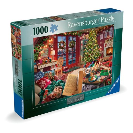 Puzzle Ravensburger La Cabaña de Navidad de 1000 Piezas