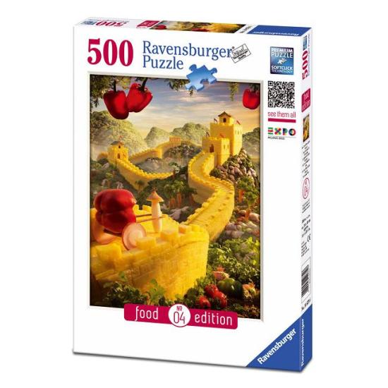 Puzzle Ravensburger La Gran Muralla China, Food Edition de 500