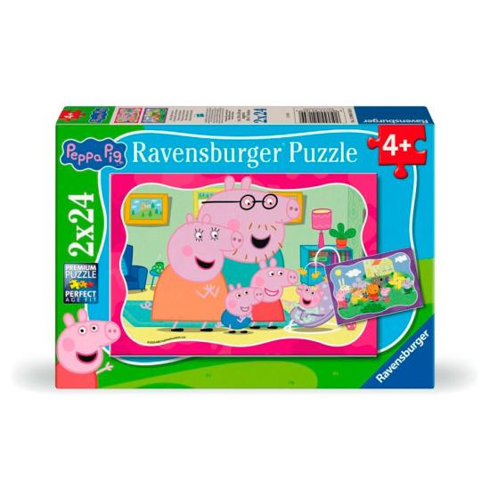 Puzzle Ravensburger La Hermana de Peppa Pig de 2x24 Piezas