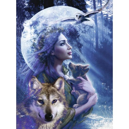 Puzzle Ravensburger La Mujer y el Lobo de 1000 Piezas Puzzle Ravensburger La Mujer y el Lobo de 1000 Piezas