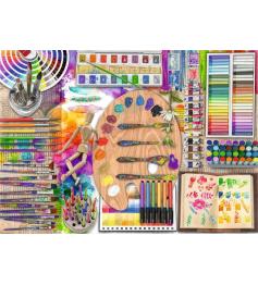 Puzzle Ravensburger La Paleta Del Artista XXL 500 Pzs