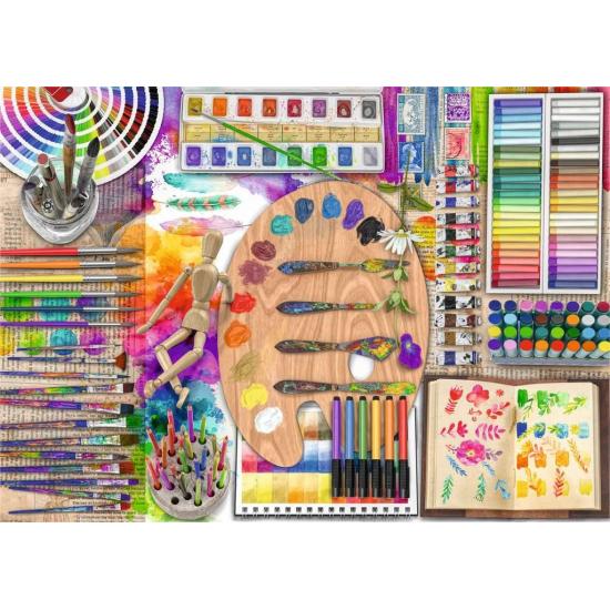 Puzzle Ravensburger La Paleta Del Artista XXL 500 Pzs