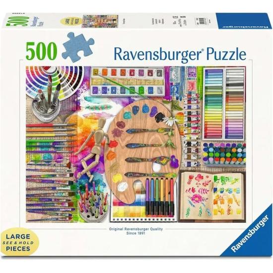 Puzzle Ravensburger La Paleta Del Artista XXL 500 Pzs