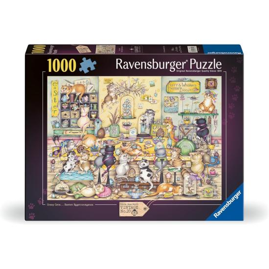 Puzzle Ravensburger La Pascual de los Gatos Locos de 1000 Piezas