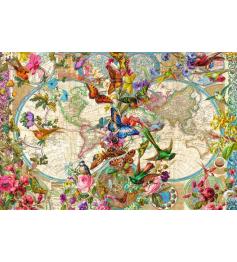 Puzzle Ravensburger Mapa Mundial de Flora y Fauna de 3000 Piezas