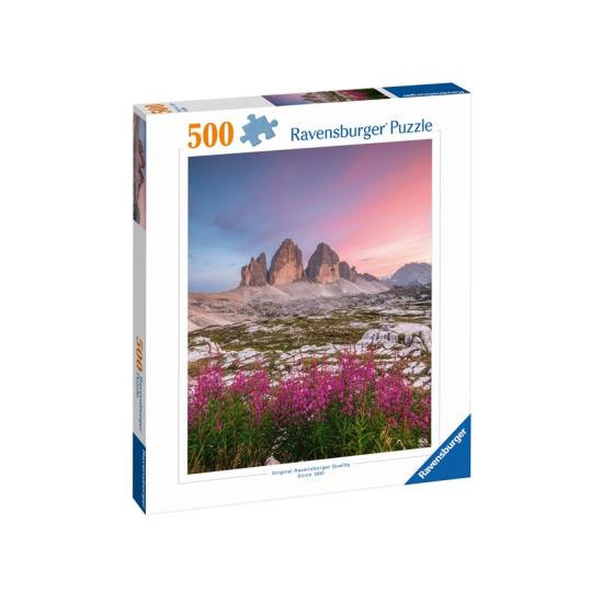 Puzzle Ravensburger Las Tres Cimas de Lavaredo de 500 Piezas