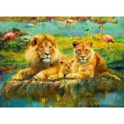 Puzzle Ravensburger Leones en la Sabana de 500 Piezas