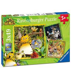 Puzzle Ravensburger Los Amigos de la Jungla 3x49 Piezas