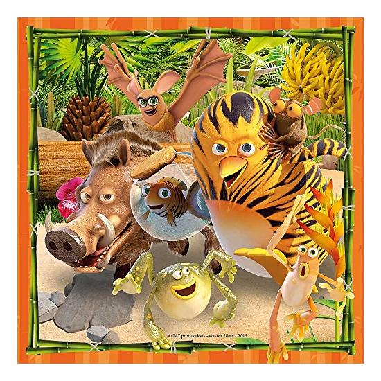 Puzzle Ravensburger Los Amigos de la Jungla 3x49 Piezas