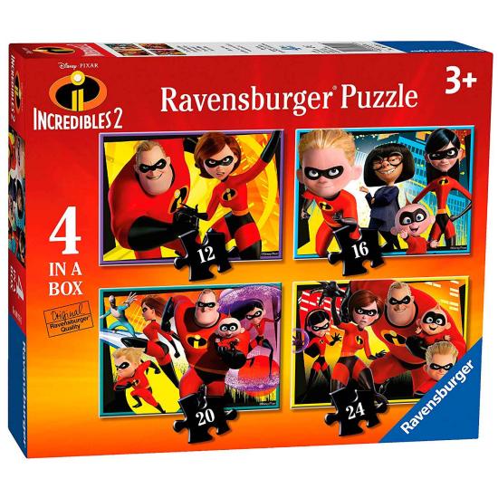Puzzle Ravensburger Los Increíbles 2 Progresivo, de 12+16+20+24