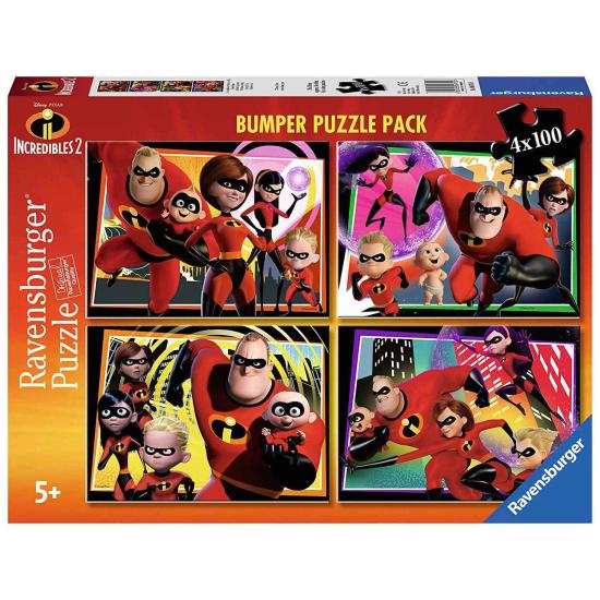 Puzzle Ravensburger Los Increíbles 2 de 4 x 100 Piezas
