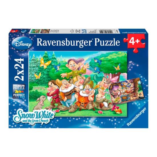 Puzzle Ravensburger Los Siete Enanitos de 2x24 Piezas Puzzle Ravensburger Los Siete Enanitos de 2x24 Piezas
