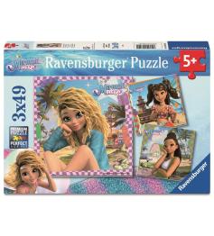 Puzzle Ravensburger Magia De Sirena de 3x49 Piezas