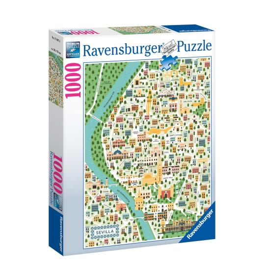 Puzzle Ravensburger Mapa de Sevilla de 1000 Pzs Puzzle Ravensburger Mapa de Sevilla de 1000 Pzs