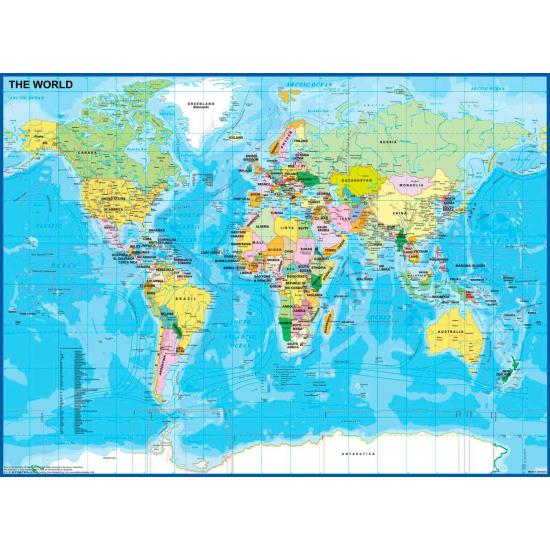 Puzzle Ravensburger Mapa del Mundo XXL de 200 Piezas Puzzle Ravensburger Mapa del Mundo XXL de 200 Piezas