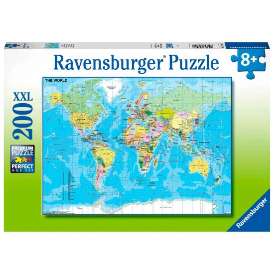 Puzzle Ravensburger Mapa del Mundo XXL de 200 Piezas Puzzle Ravensburger Mapa del Mundo XXL de 200 Piezas